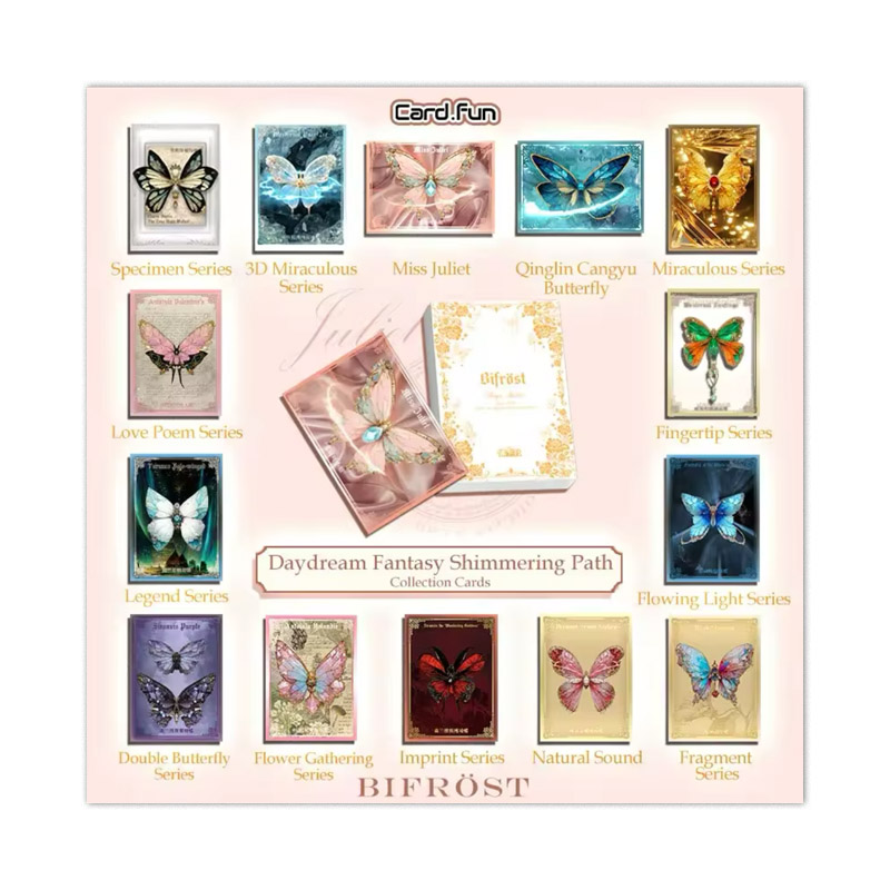 Bifröst Bryx Studio Cardfun Shimmering Path Butterfly Collection Card Boite 5 Boosters 1 Carte